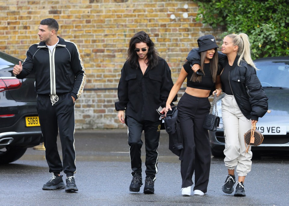 Tommy Fury, Jay Birmingham, Maura Higgins and Molly-Mae Hague hit up Sheesh in Essex for lunch