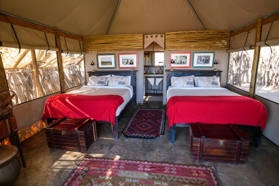 The Meno A Kwena resort is dubbed the ‘ultimate tent and camping experience in Botswana