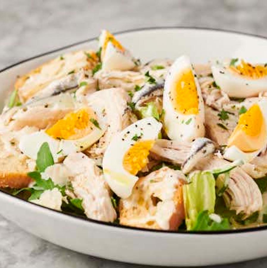 Tuna nicoise salad is a tasty alternative to the carb-heavy bread