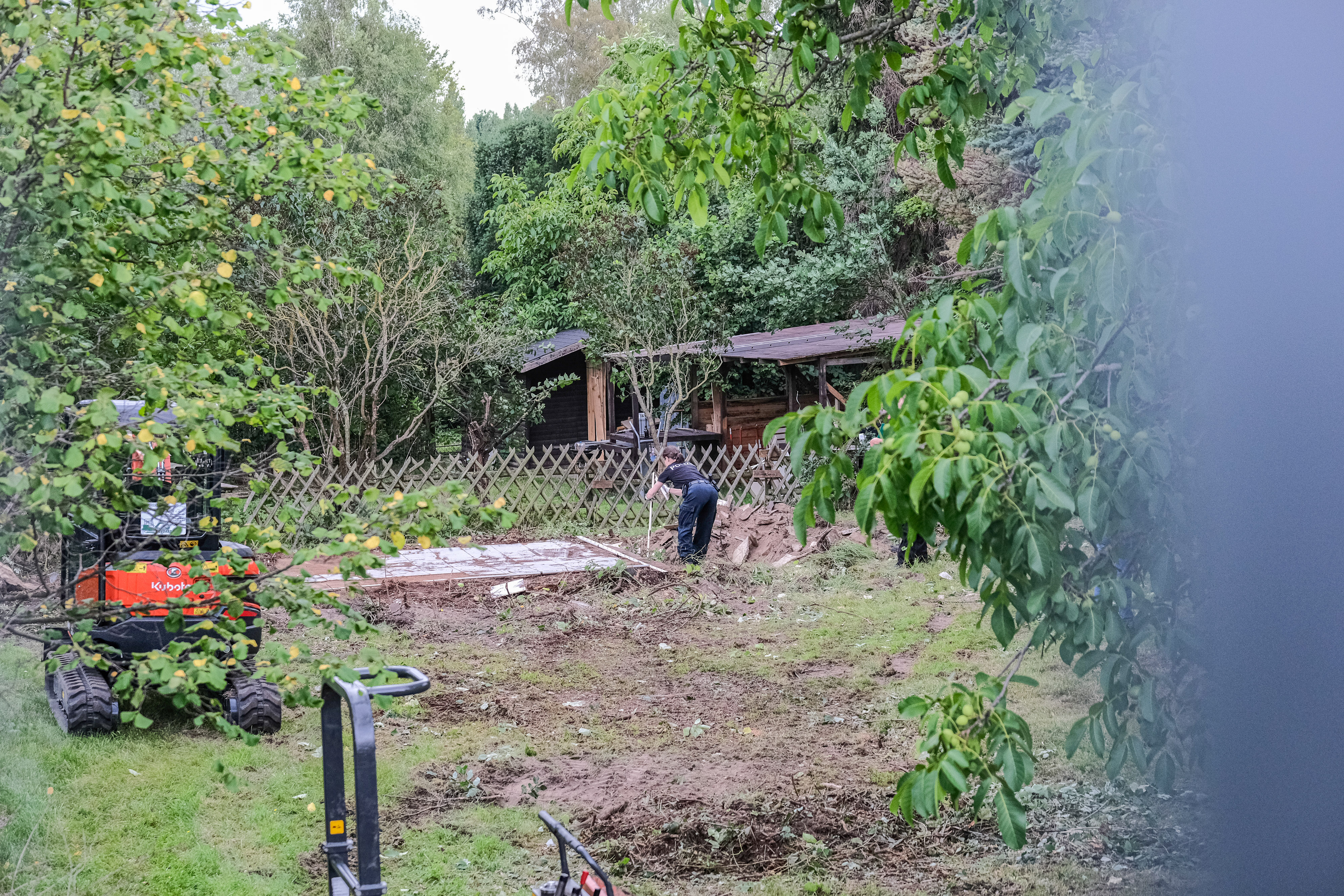 The allotment belonged to prime suspect Christian B