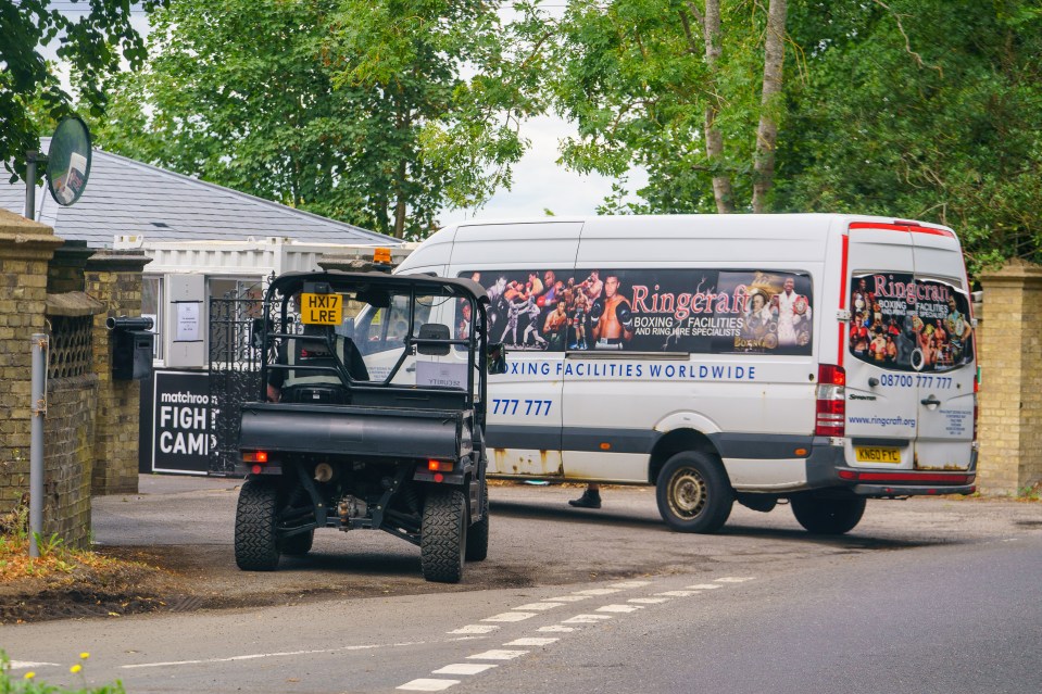 Fans have been arriving at Hearn's home to get the Fight Camp set-up