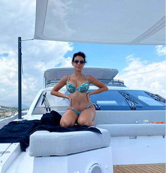 Georgina Rodriguez has shown off the yacht on her Instagram