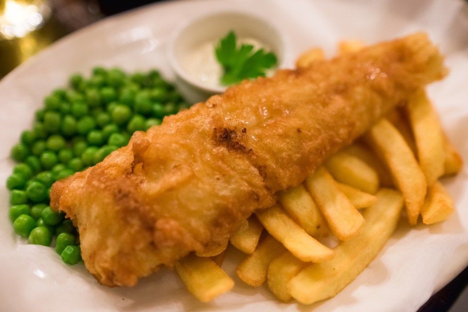 Fish and chips at a Sizzling Pub will be half price and cost just £2.50