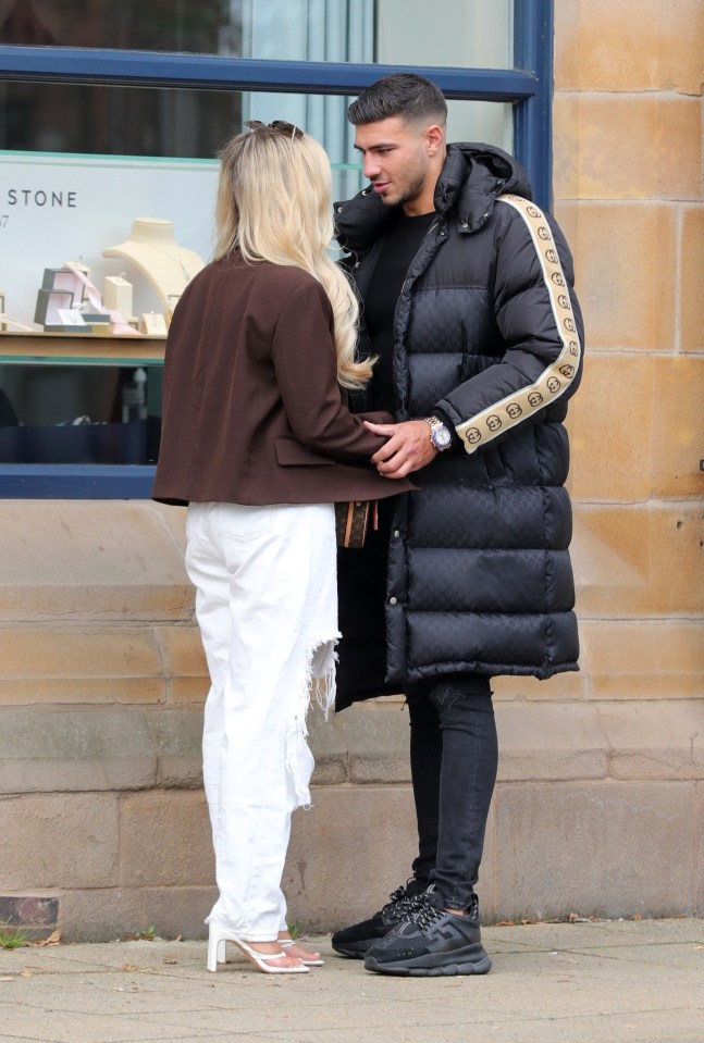 Tommy and Molly-Mae were spotted looking at rings as they shopped in Cheshire