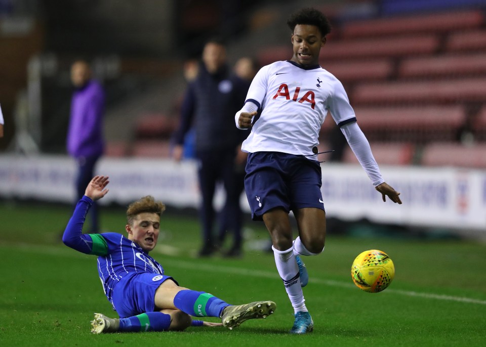 Devine impressed against Spurs in a FA Youth Cup game last season