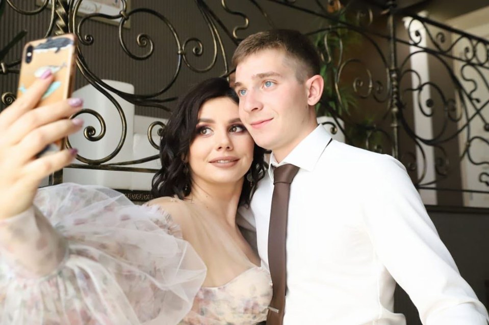 Vladimir 'Vova' Shavyrin has known his new wife Marina Balmasheva when he was just seven - and she was 22