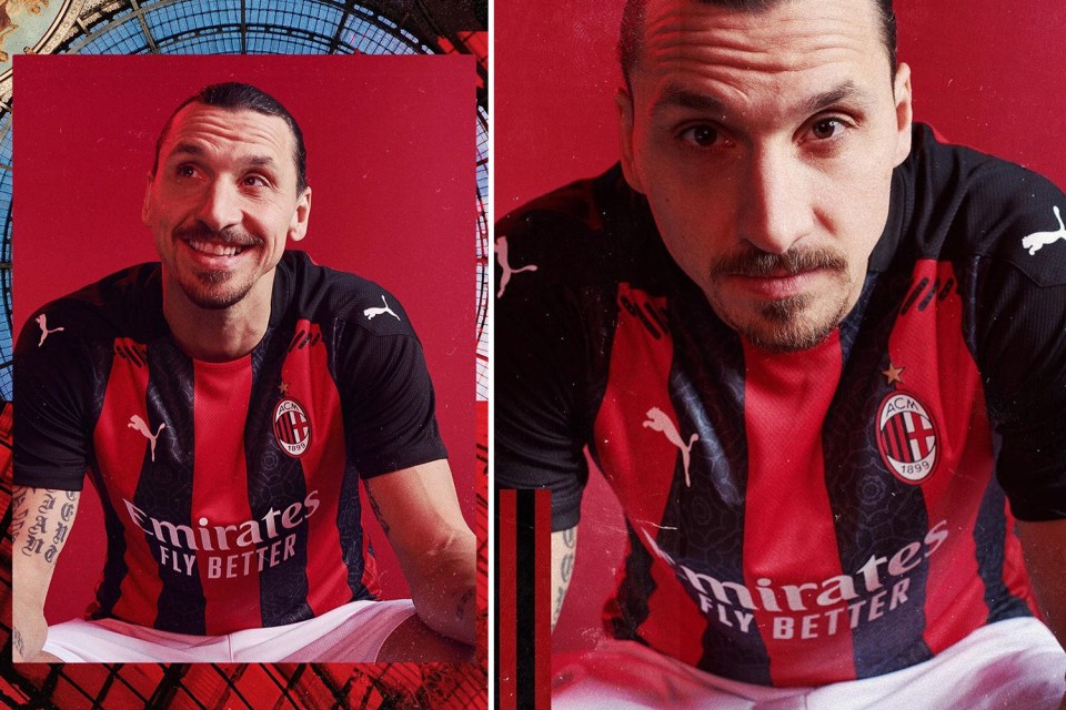 Ibrahimovic appears in AC Milan's promo for next season's home strip