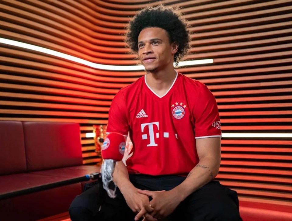 Sane eventually signed for the Bundesliga champions in a £55m cash deal