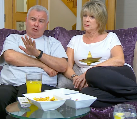 Eamonn Holmes and Ruth Langsford on Celebrity Gogglebox