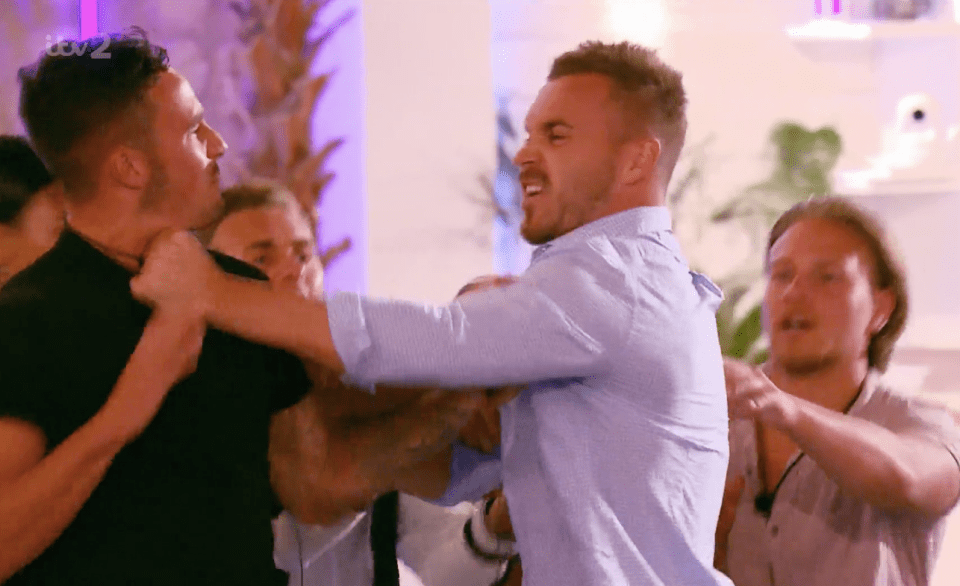 Grant and Eden got into a physical fight - but stayed in the villa