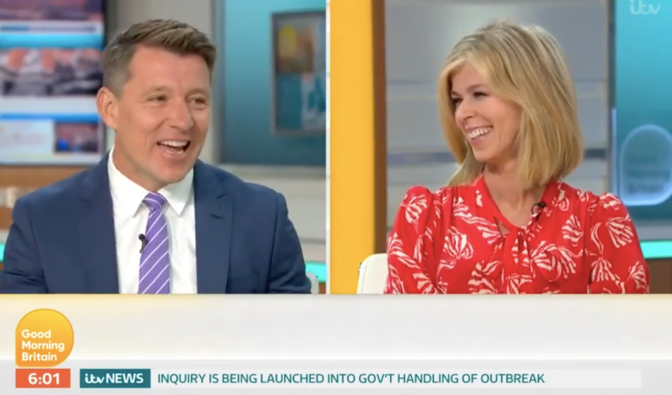 Her co-host Ben Shephard was thrilled to have her back 