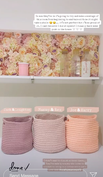 Stacey has a very organised laundry room with refillable jars and tubs