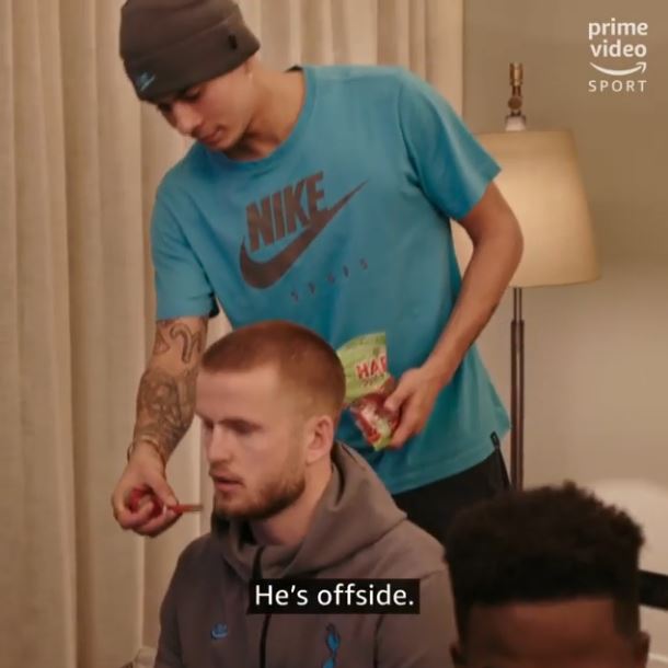 Dele Alli can be seen feeding Eric Dier a Haribo sweet in the latest All or Nothing teaser clip