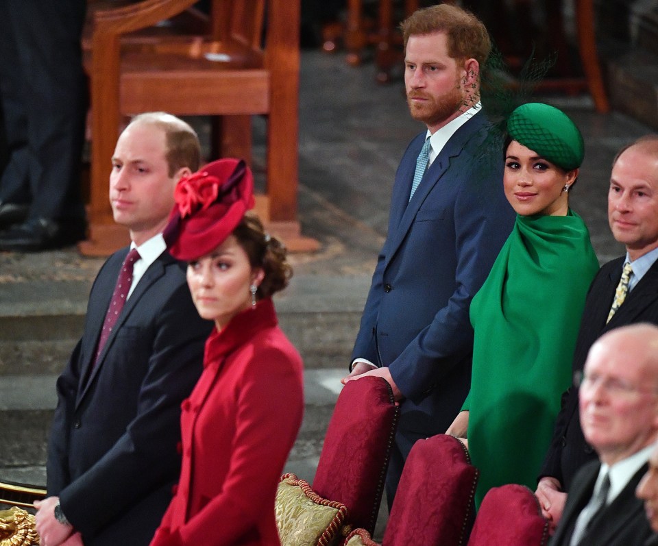 Meghan Markle and Prince Harry are seen at their final royal engagement