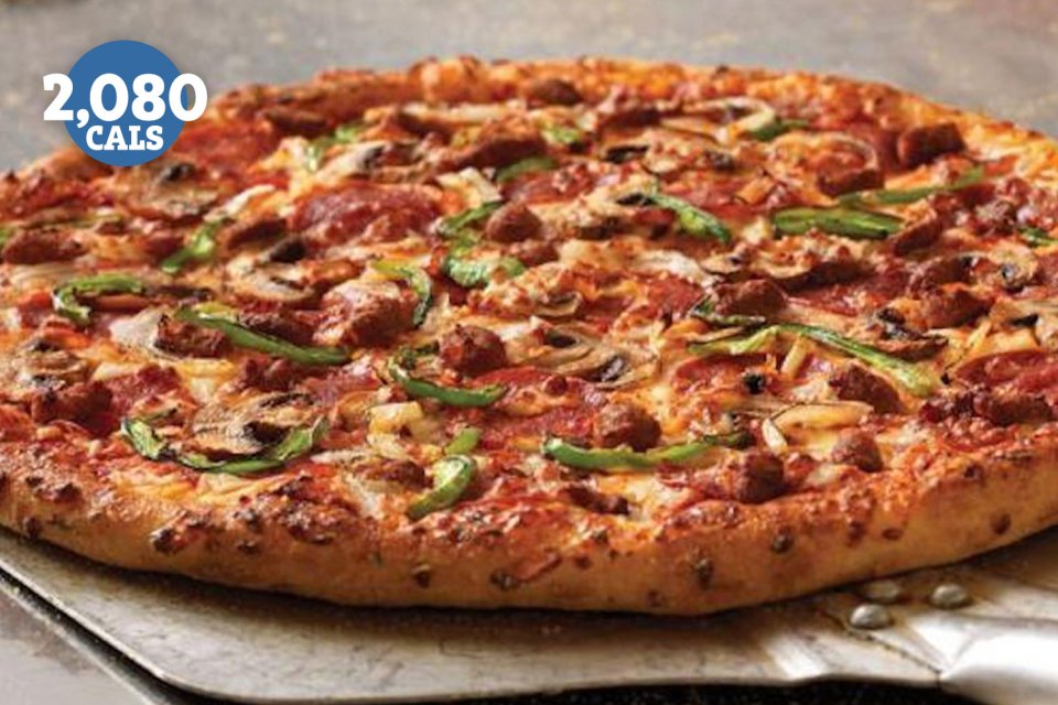 One large Domino's pizza could take up your entire daily recommended calories