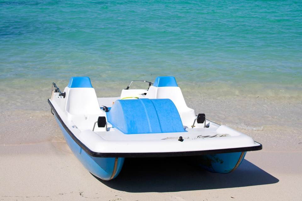 A desperate migrant stole a pedalo from a French beach in a bid to reach British soil