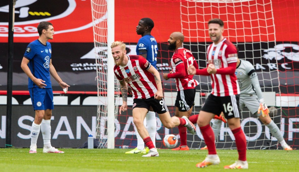 The points were all-but sealed when Oli McBurnie bagged United's second