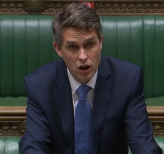 Gavin Williamson today said that health care professionals would be the first to get the new jab