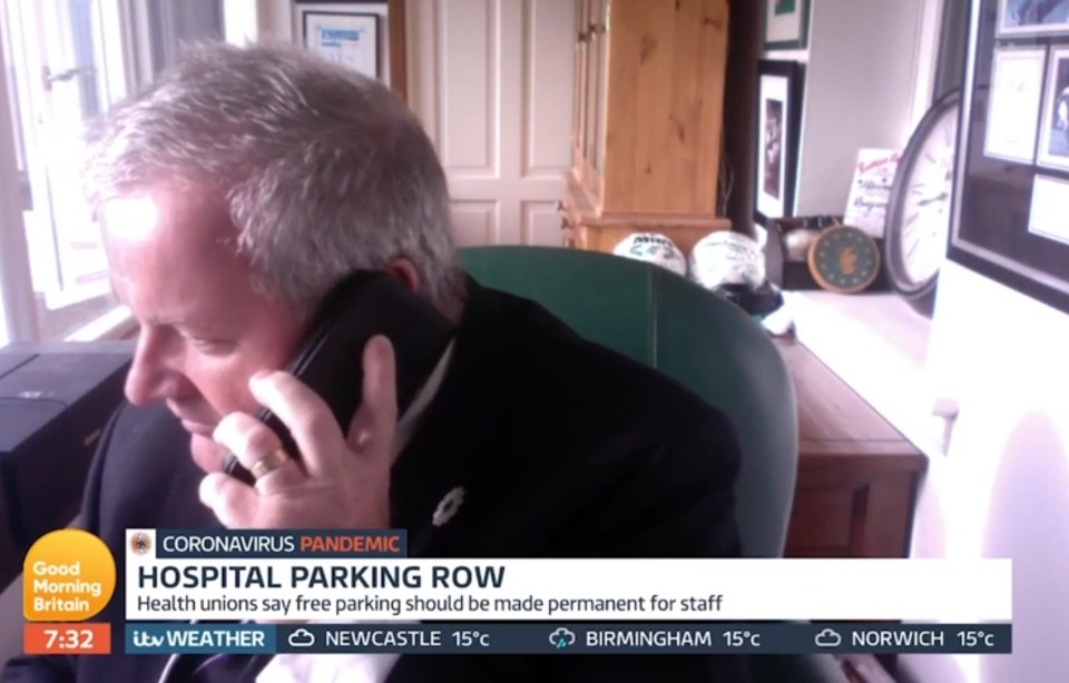 Ian Blackford was on the phone when Piers and Susanna came to him