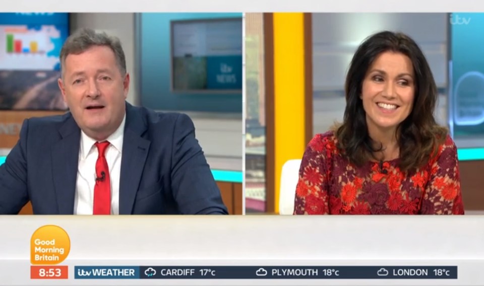 Piers paid tribute to the GMB crew after 'a long year'