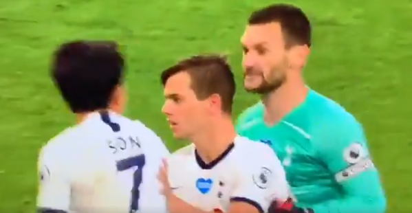  Hugo Lloris and Son Heung-min had a huge bust-up at half-time of Spurs' game against Everton