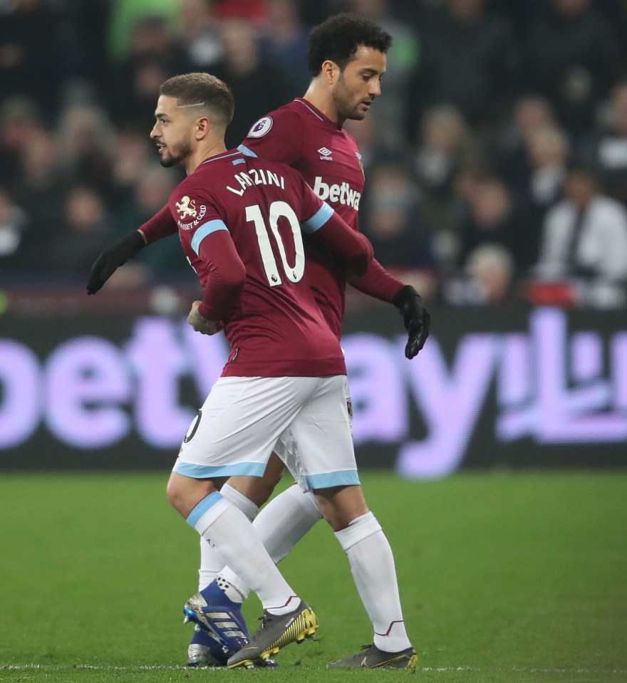 West Ham manager David Moyes hopes to sell Felipe Anderson and Manuel Lanzini, to help his attempts to keep Declan Rice