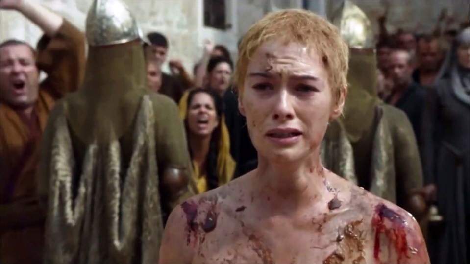 Cersei was pelted by the furious residents of King's Landing