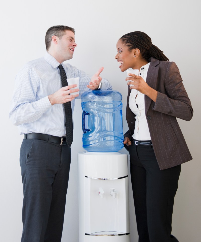 Chats by the office watercooler are actually good for you