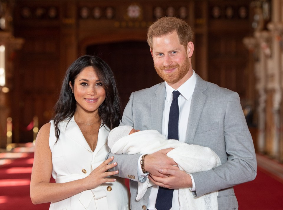 Meghan and Harry showed Archie off in St George’s Hall at Windsor Castle