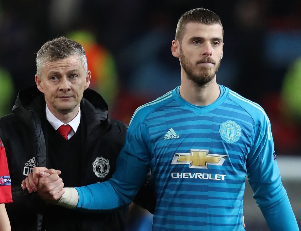 Solskjaer has repeatedly struck by De Gea despite his howlers