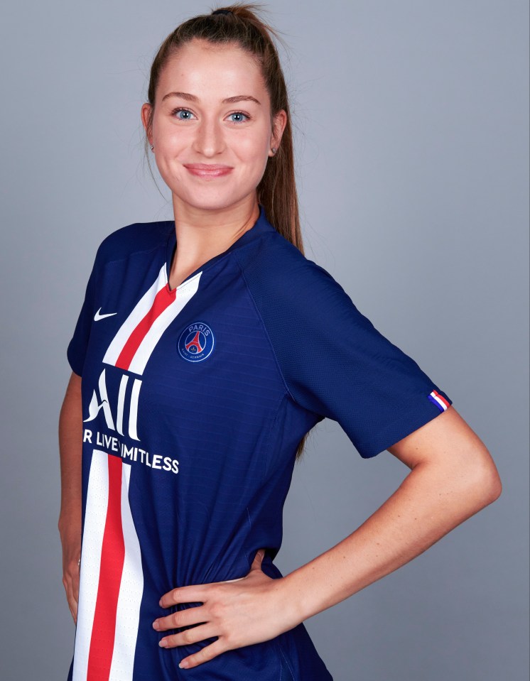 Davies’ girlfriend is a brilliant footballer in her own right and plays for PSG