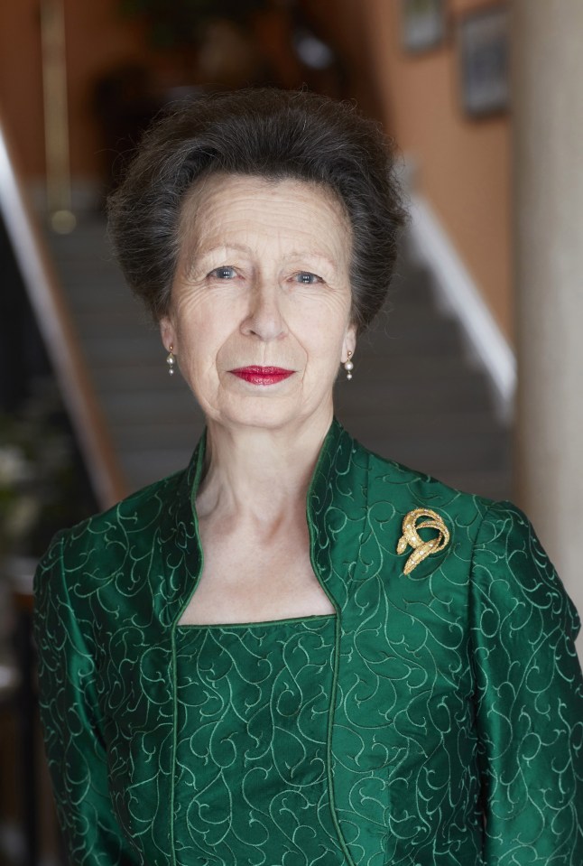 The Princess Royal is celebrating in style as she posed for official portraits