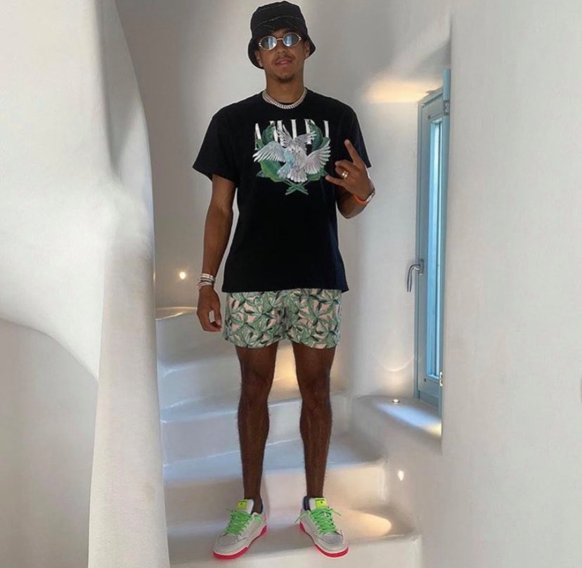 Jesse Lingard wore the exact same outfit as Shaw while on his holiday