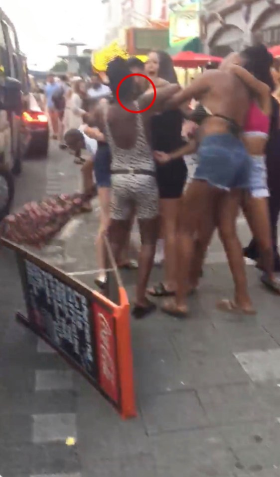 Katie Jarvis was filmed amid a brawl between two groups of women