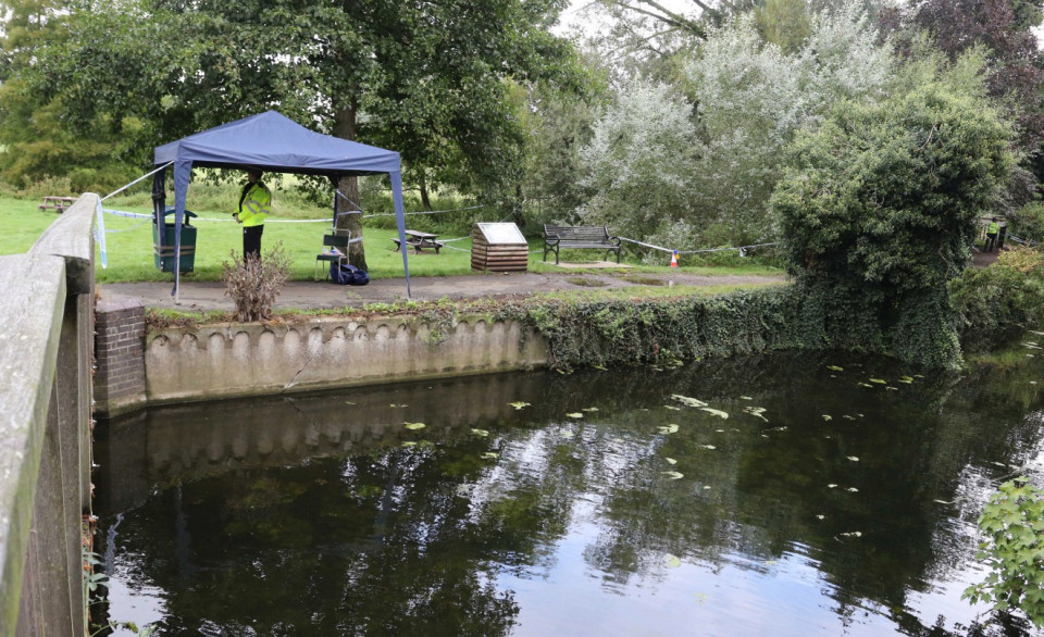 The human remains were found in the river on Thursday