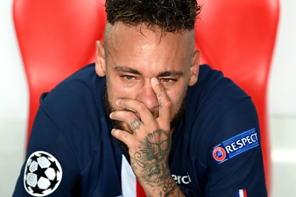 Neymar was heartbroken after losing the final 