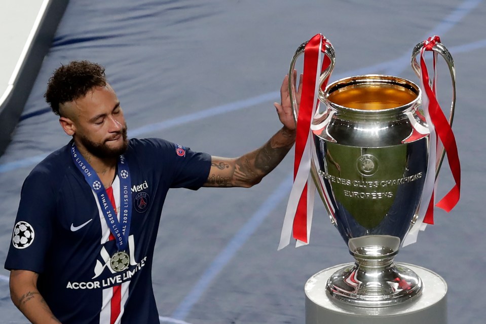 PSG superstar Neymar missed out on the illustrious trophy  