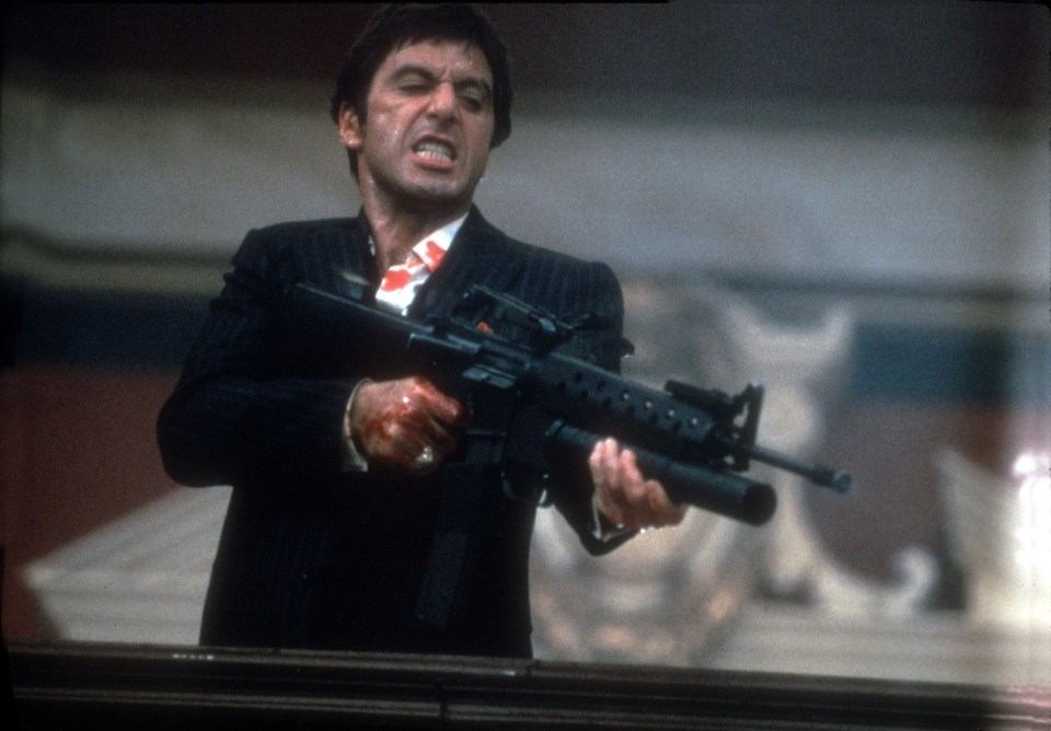 The iconic gangster film starred Al Pacino as a Cuban immigrant who becomes a drugs baron in Miami, Florida