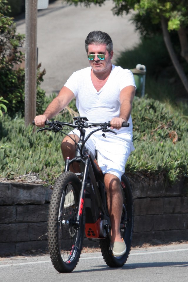 Simon Cowell has been rushed to hospital after falling off his electric bike