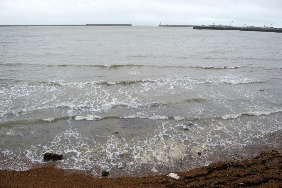 A swimmer attempting to cross from Dover to Calais unaccompanied