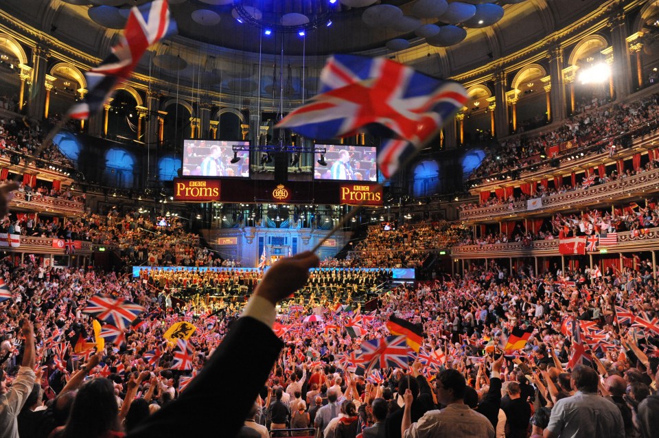 The songs are usually accompanied by flag-waving from the audience