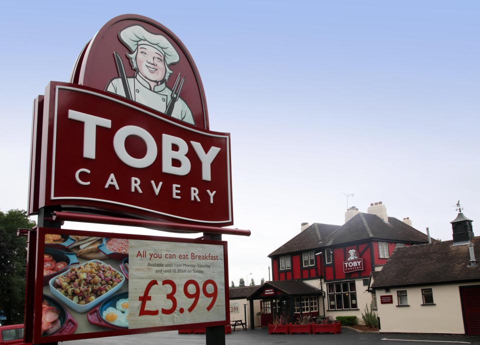 Toby Carvery will be extending the deal for two more weeks 