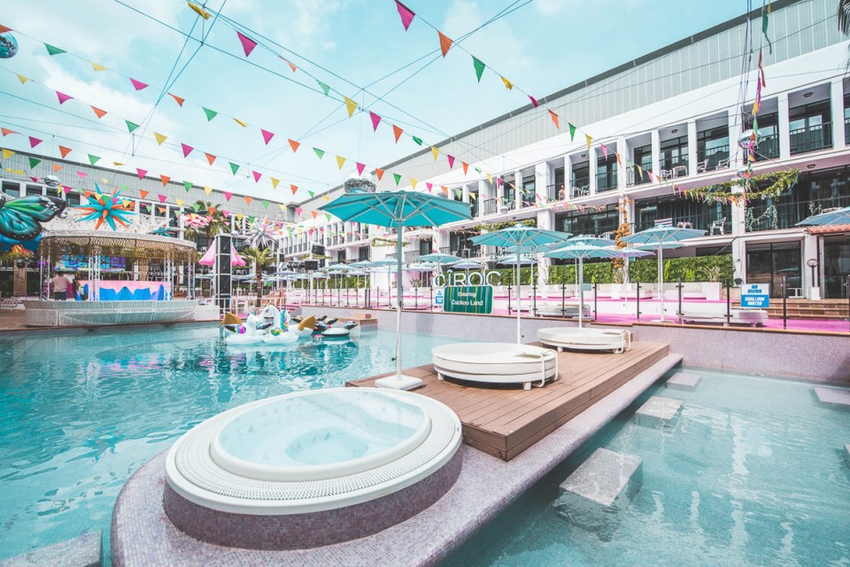 The hotel poured money into creating a socially distanced pool area for their customers ahead of the opening 