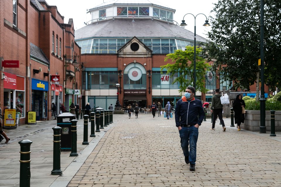 Oldham in Greater Manchester is among the planes affected by local restrictions