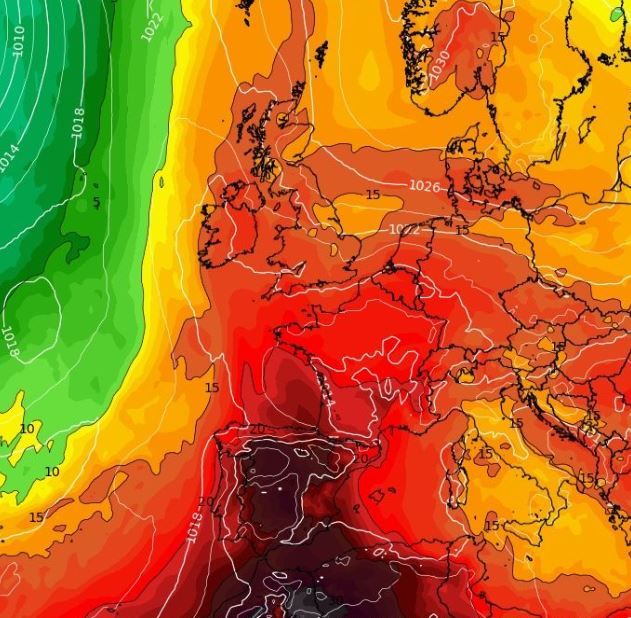 A 700 mile-wide 'African heat flare' is set to scorch the UK on August 7