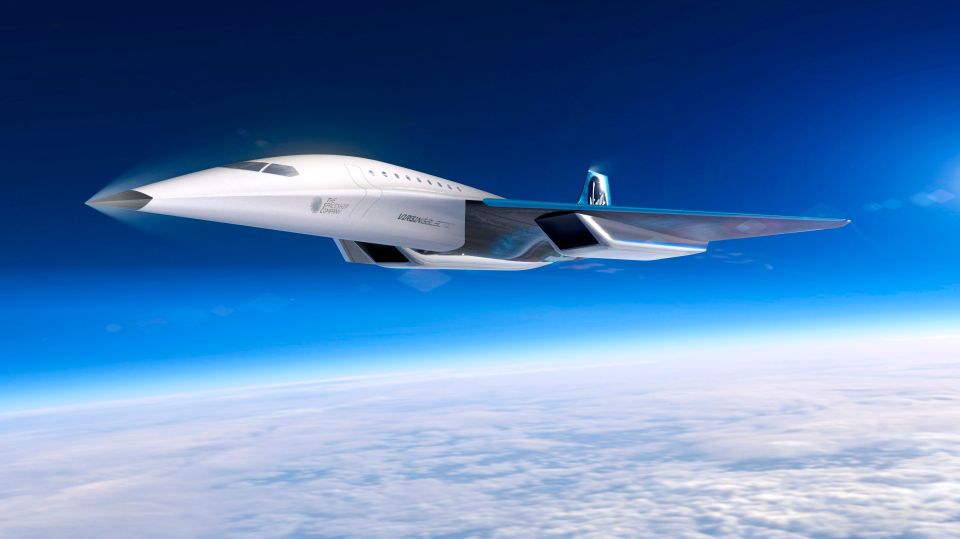 Up to 19 passengers will fit on a single supersonic flight