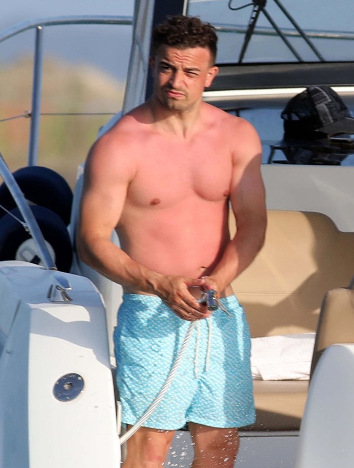 Shaqiri, 28, is currently on vacation after helping the Reds win the Premier League