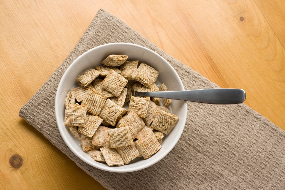 Instead, opt for Shredded Wheat, wheat biscuits or sugar-free muesli