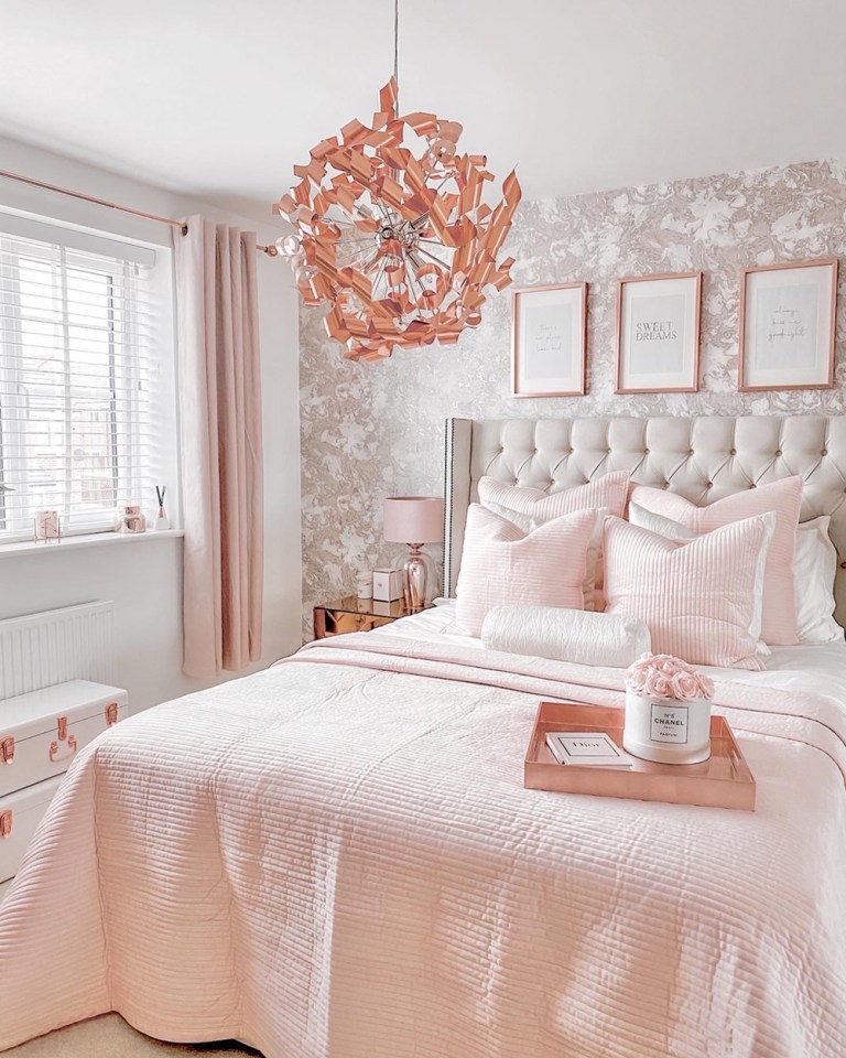 Gemma spent £50,000 finding the perfect pink furnishings