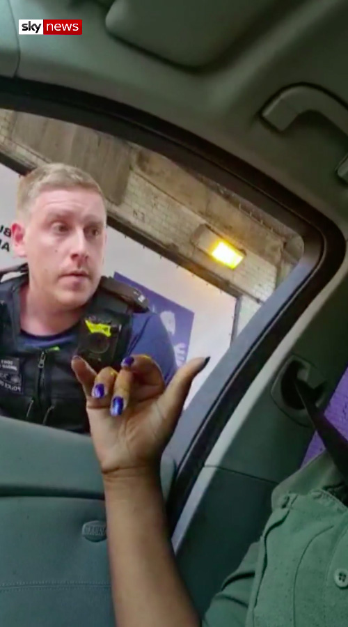 She told this officer while filming that she was concerned about the 'reason' for the stop